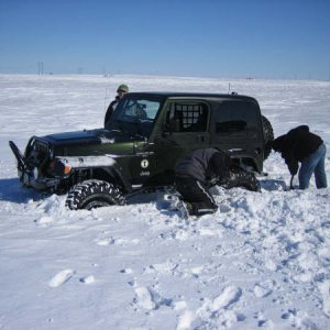 snow wheelin'