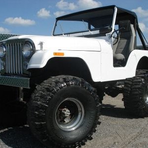 white 75 CJ5