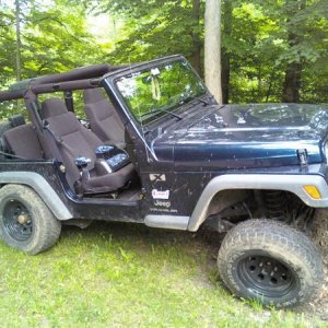 Flexing in the front yard