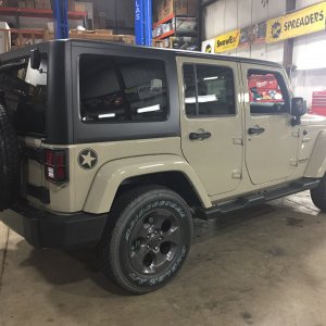 Jeep before lift kit installation