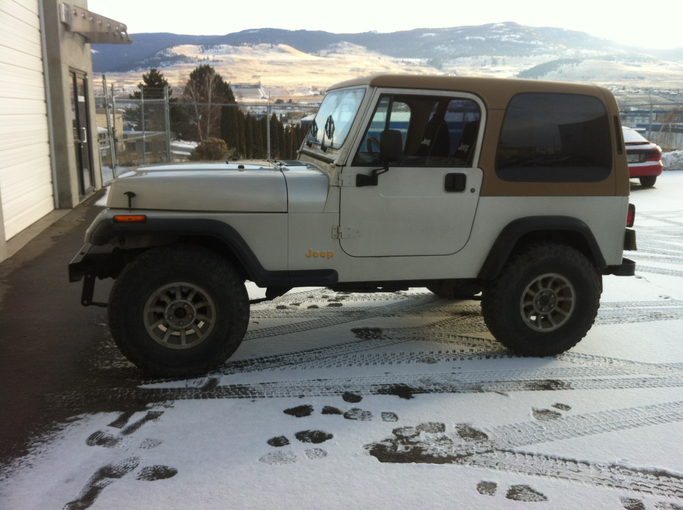 33's on for play in the snow