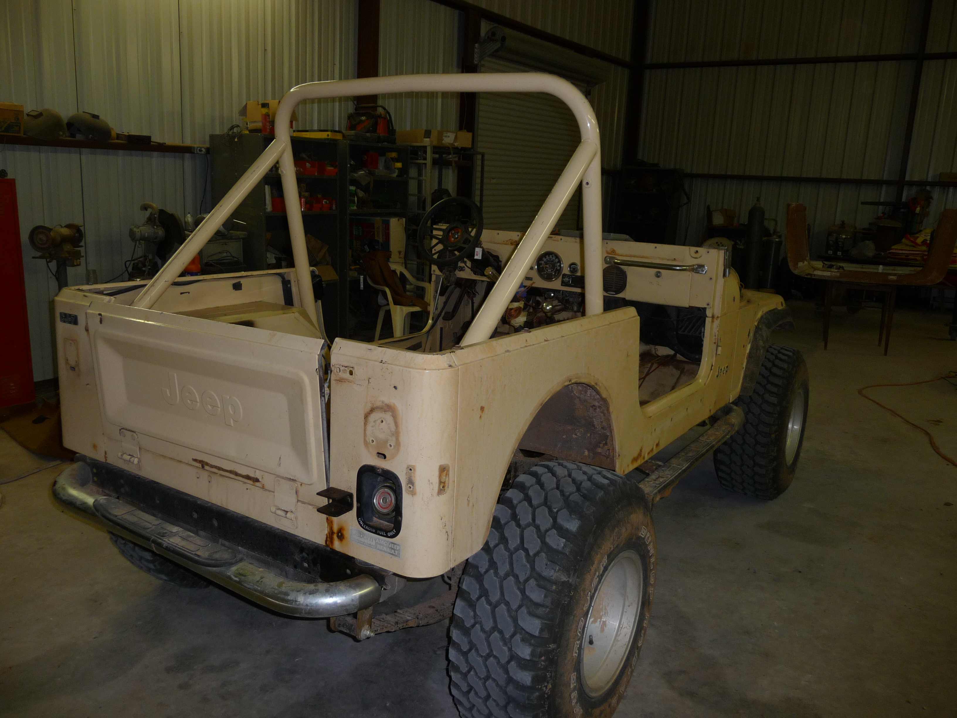 83 CJ7 getting stripped down