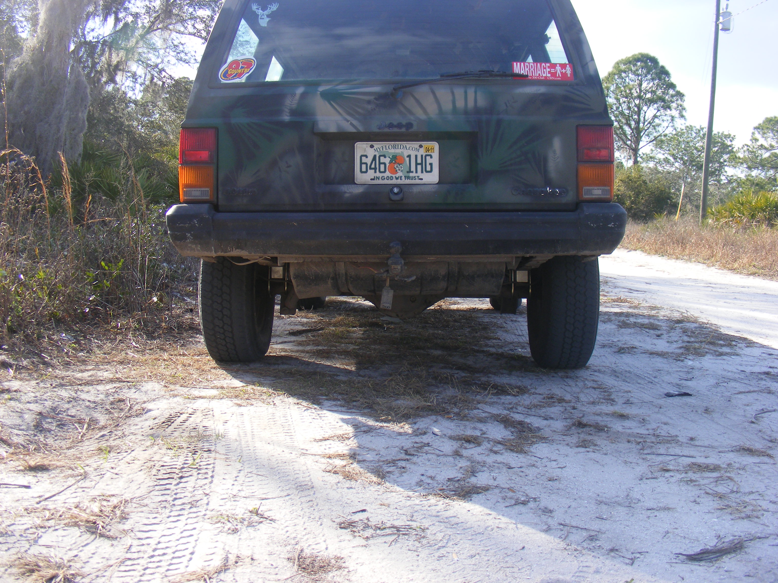 My 88' XJ after with new rear-end lift