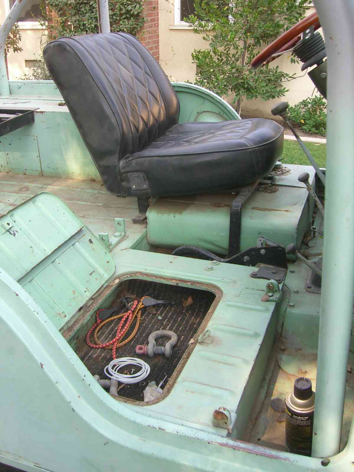 Storage Area and Gas Tank